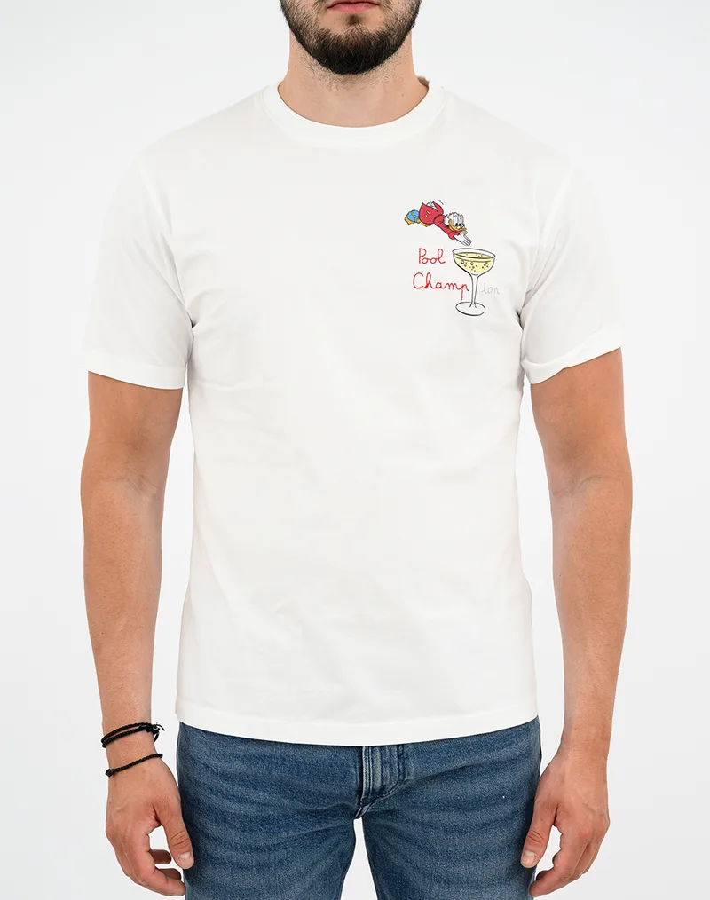 MC2 PORTOFINO-T-SHIRT-SCROOGE CHAMPION 01N EMB POT0001-00755L-00755L White