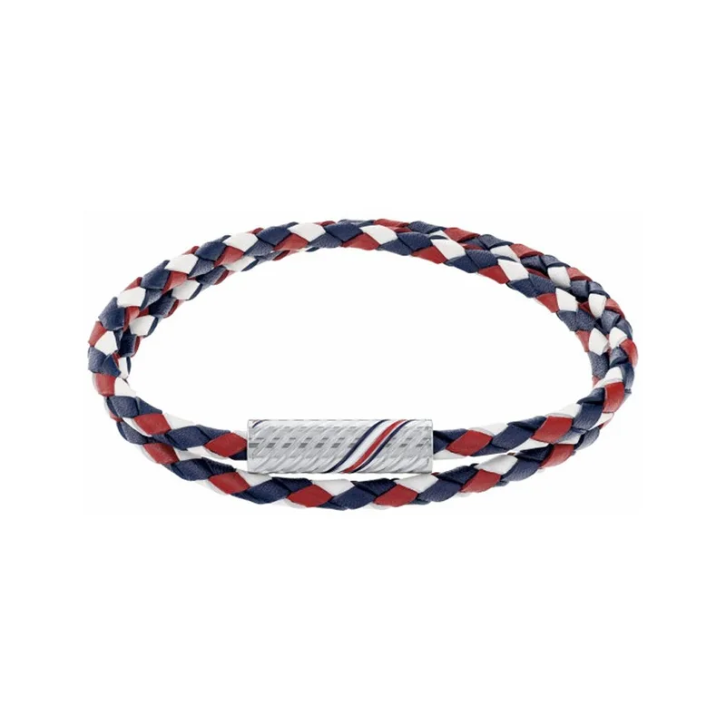 TOMMY HILFIGER Βραχιόλι Από Δέρμα Και Ανοξείδωτο Ατσάλι 2790472