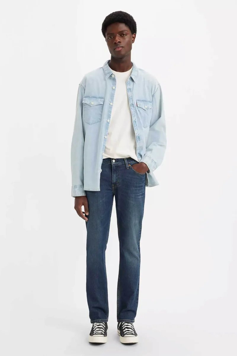 Levi's® ανδρικό τζιν παντελόνι πεντάτσεπο Slim Fit "511™" - 045115656 Denim Blue