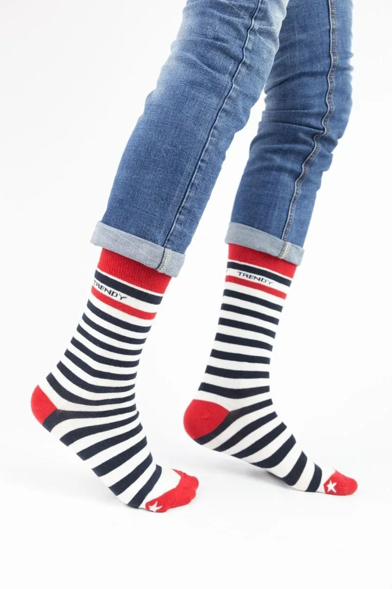 Ανδρικές casual κάλτσες MINI STAR Βαμβακερές Trendy 16294 Σκούρο Μπλέ