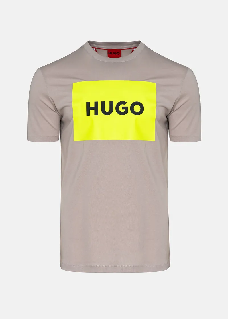 HUGO Κοντομάνικη T-shirt της σειράς Dulive222 - 50467952 055 Light Grey