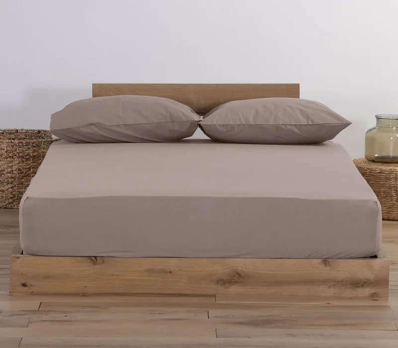 Σεντόνι Μονό Με Λάστιχο Nef-Nef Jersey 1185-Mocca 100x200+30