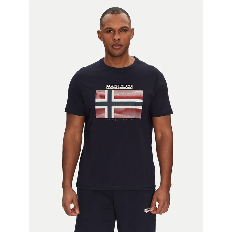Napapijri T-Shirt S-Lari NP0A4IE51761 Σκούρο μπλε Regular Fit