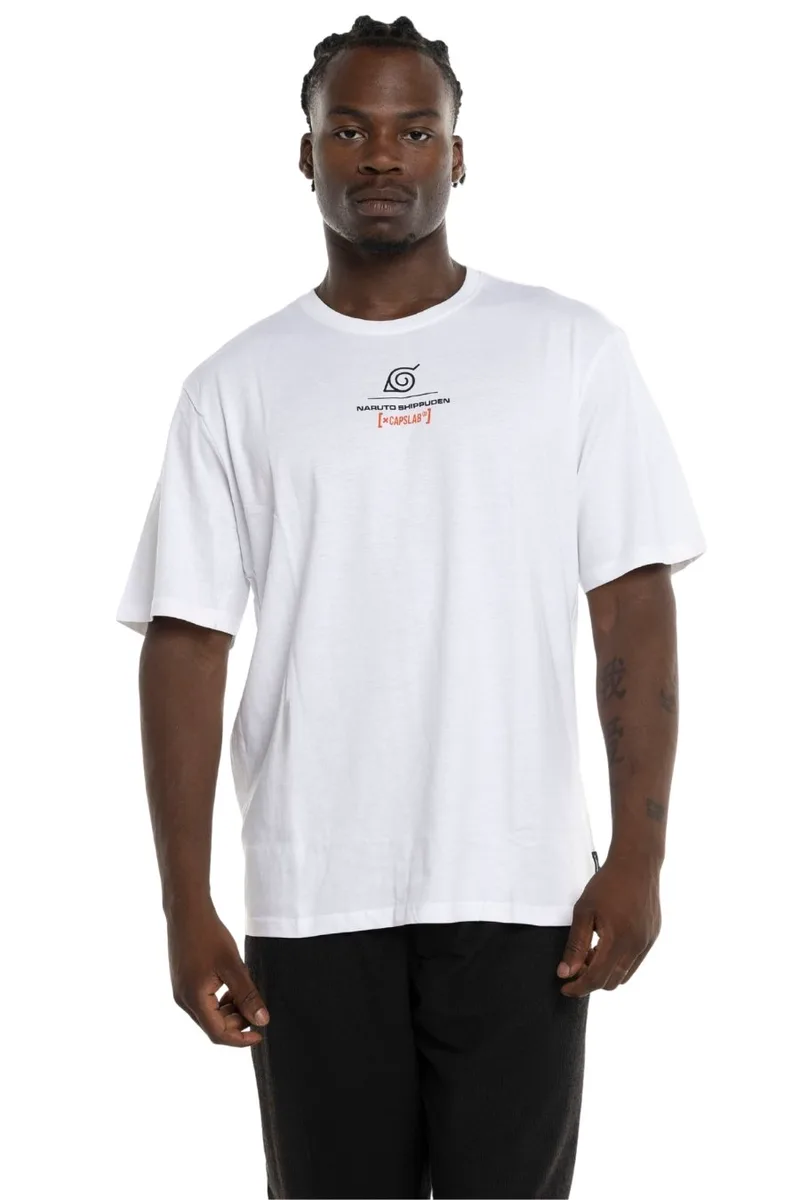 Capslab Naruto Ανδρικό T-Shirt - Λευκό-CL/NS4/1/TR/NAR1-WHITE