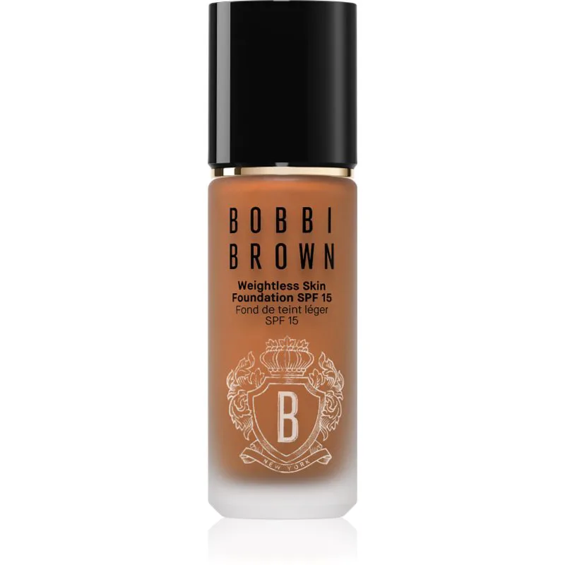 Bobbi Brown Weightless Skin Foundation SPF 15 μακράς διαρκείας μεικ απ με ενυδατικό αποτέλεσμα απόχρωση Warm Walnut 30 ml