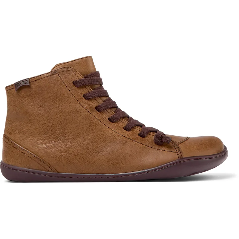 CAMPER Peu - Μποτάκια Για Γυναικεία - Καφέ, Μέγεθος , Smooth leather