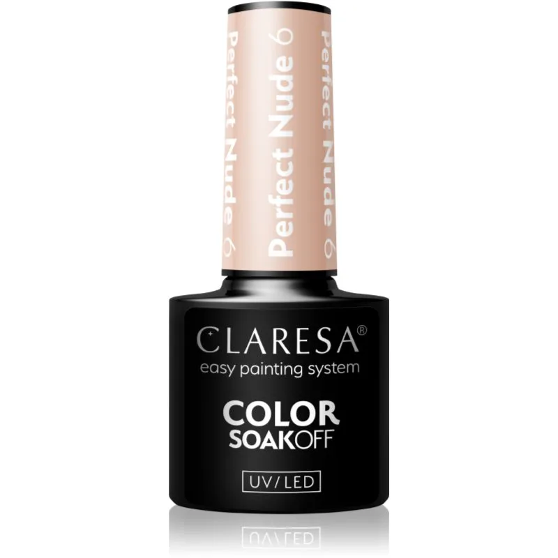 Claresa SoakOff UV/LED Color Perfect Nude τζελ βερνίκι νυχιών απόχρωση 6 5 γρ
