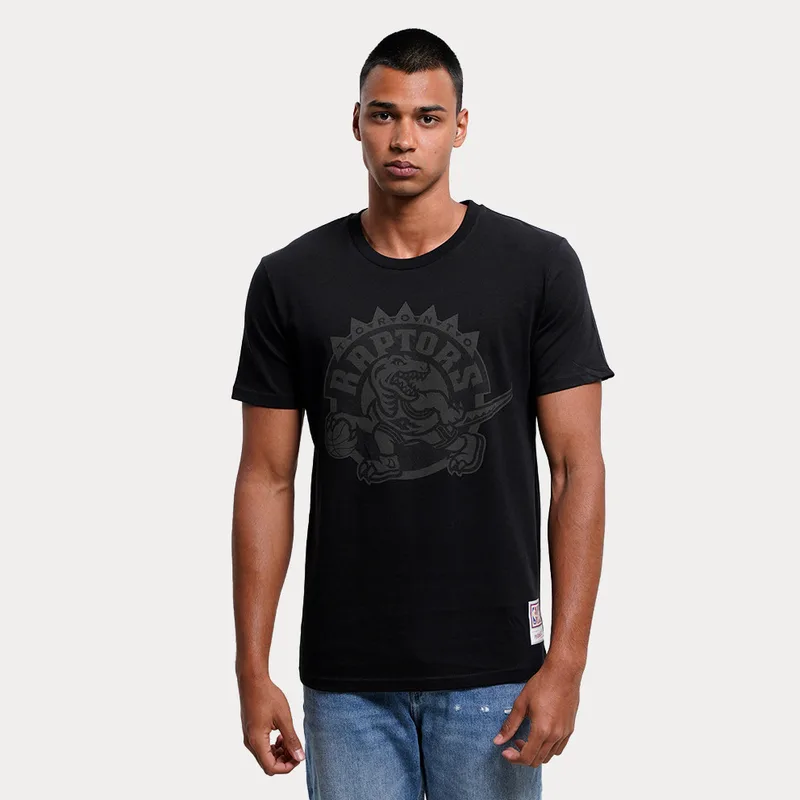 Mitchell & Ness NBA Toronto Raptors Black Tonal Print Ανδρικό T-shirt (9000156175_1469)
