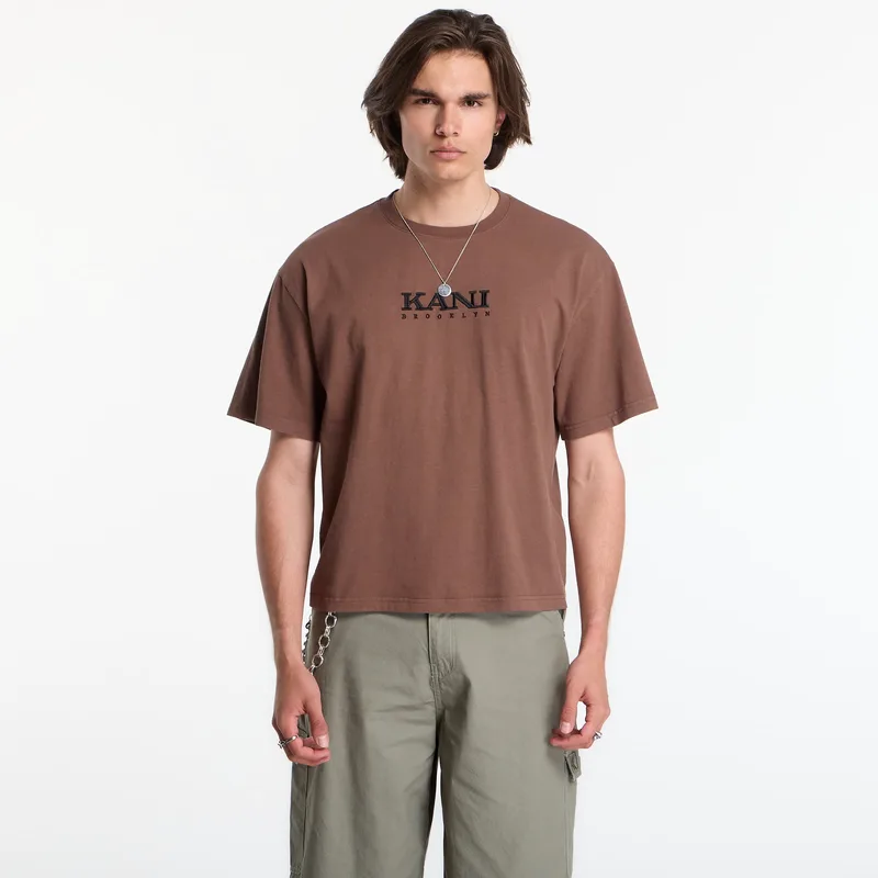 T-shirt Karl Kani Retro Stencil Boxy T-Shirt Brown S