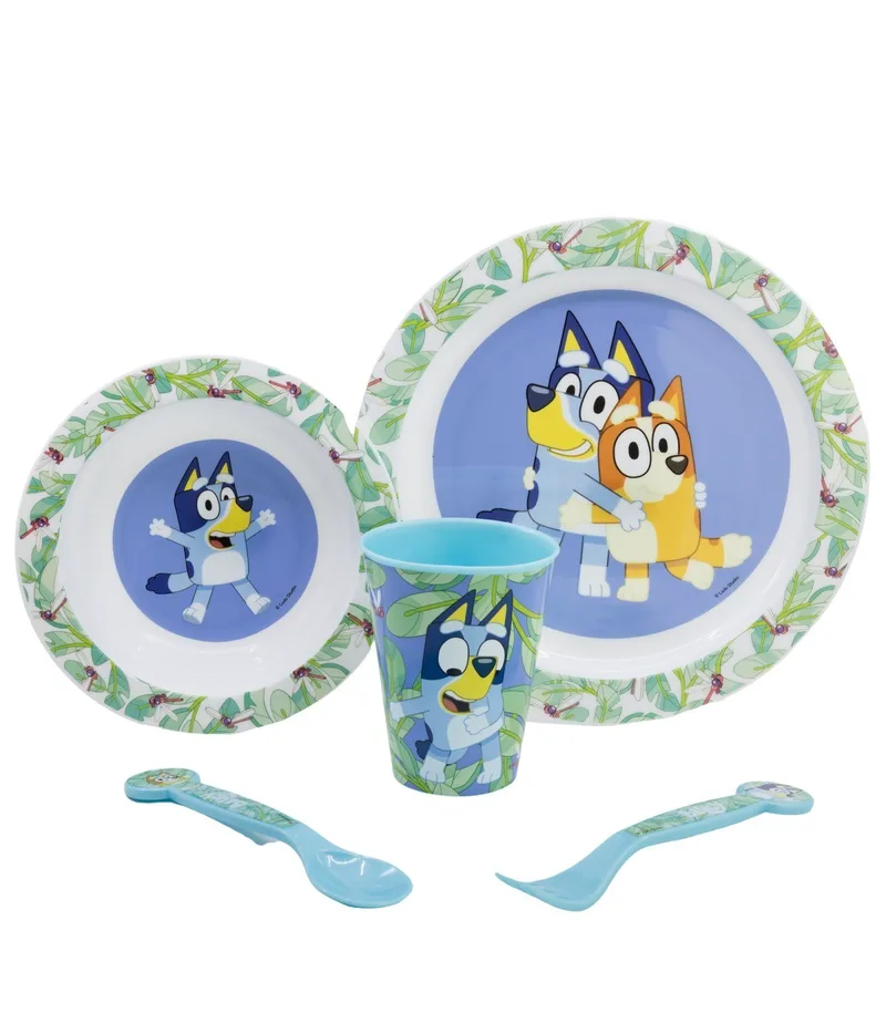 Παιδικό Σετ Φαγητού 5 Τεμαχίων Bluey