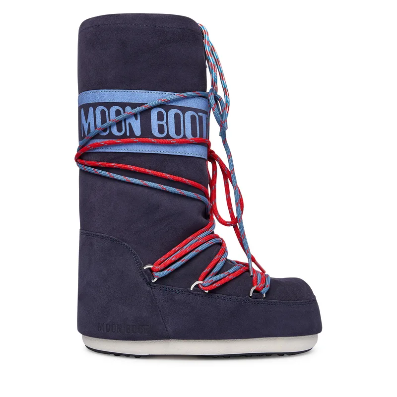 Μπότες Χιονιού Moon Boot Mb Icon Suede Laces 80D1403050 Σκούρο μπλε