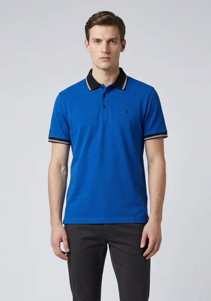 Trussardi Μπλούζα Polo - 52T91 46 Blue