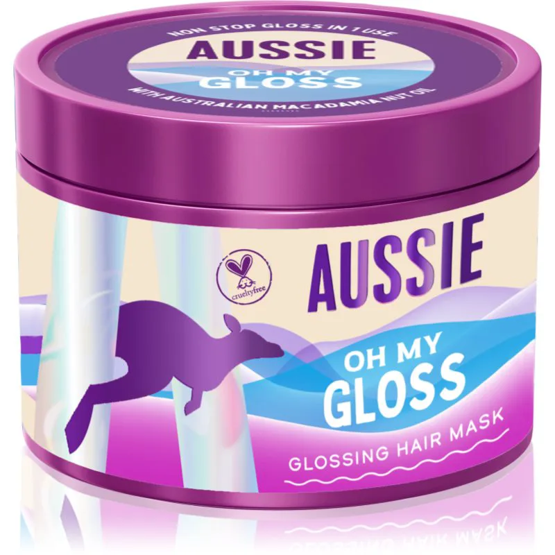 Aussie Oh My Gloss Glossing Hair Mask λαμπρυντική ενυδατική μάσκα για τα μαλλιά 500 ml