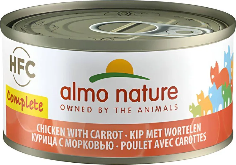 ΚΟΝΣΕΡΒΑ ΓΑΤΑΣ ALMO NATURE ΚΟΤΟΠΟΥΛΟ - ΚΑΡΟΤΟ ΣΕ ΖΩΜΟ (70GR)