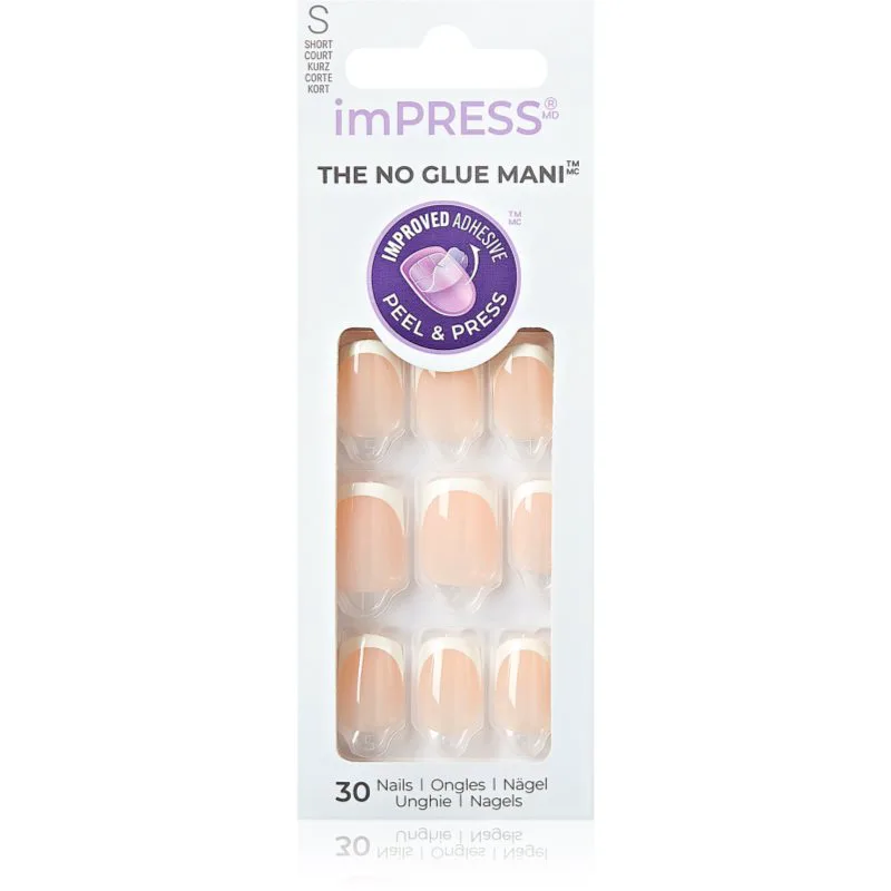 KISS imPRESS The No Glue Mani Ψεύτικα νύχια αυτοκόλλητα Model 30 τμχ