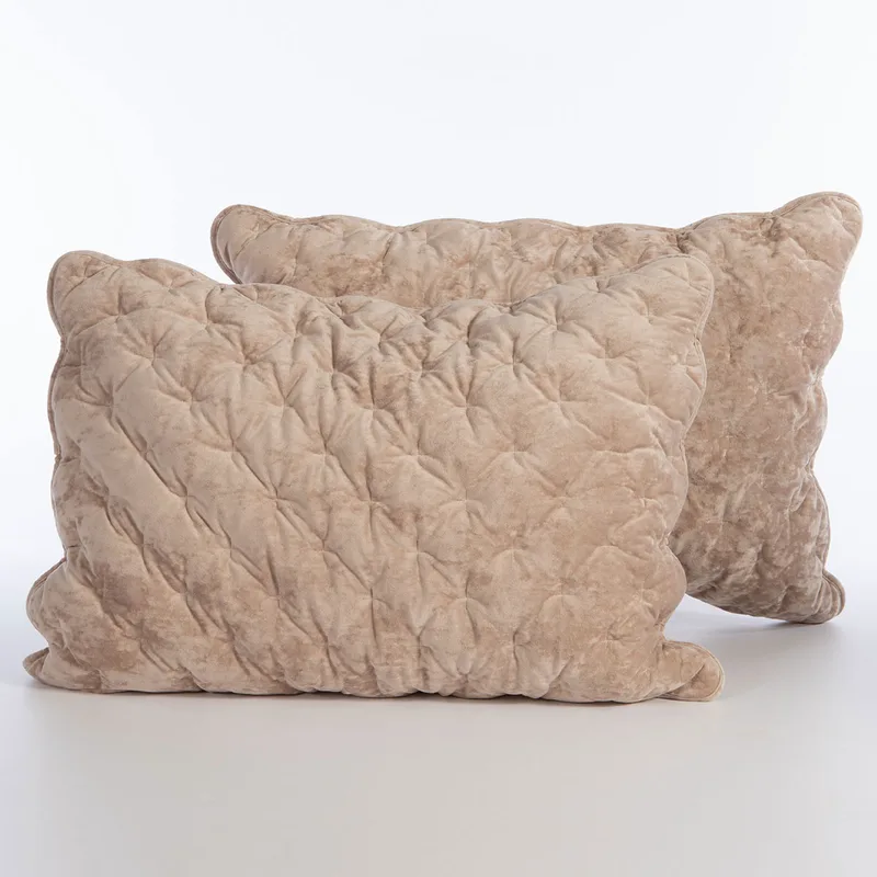 Ζεύγος Μαξιλαροθήκες (52x72) Nef-Nef Homeware Premium Priver Μπεζ