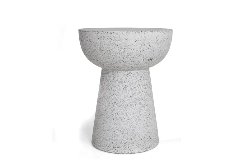 Σκαμπό Noria Terazzo Grey Black (41x41x54) Soulworks 0800005