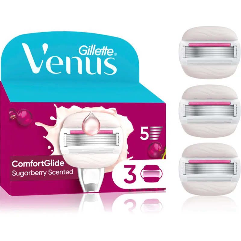 Gillette Venus ComfortGlide Sugarberry ανταλλακτικές λεπίδες 3 τμχ