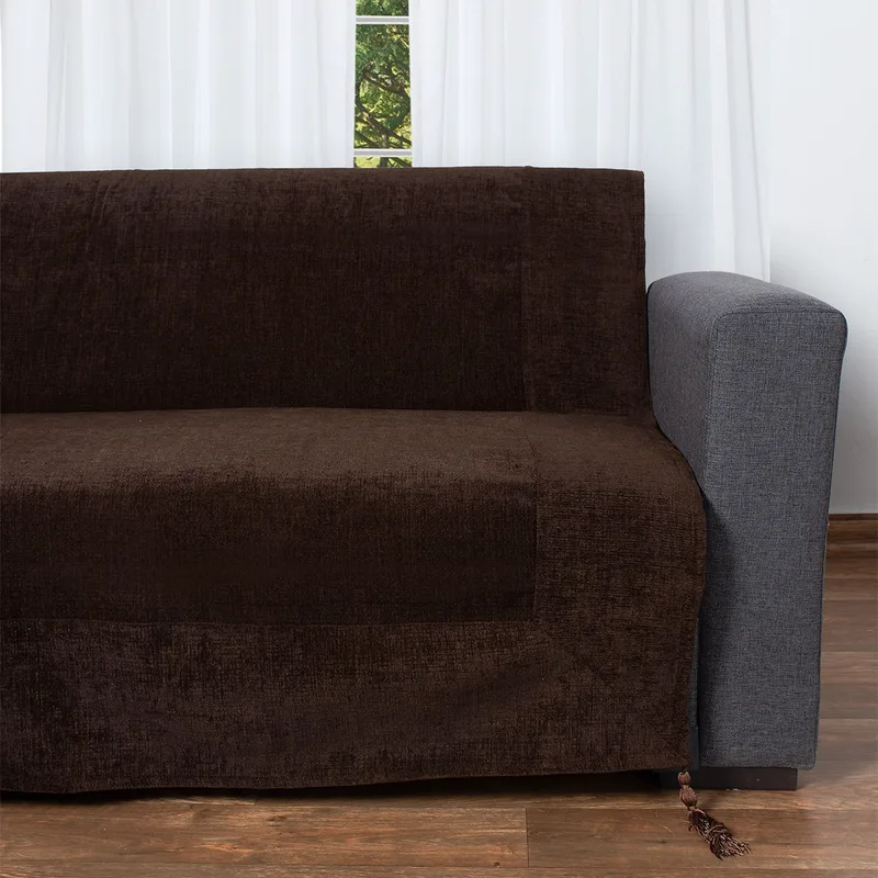 Ριχτάρι Καναπέ Τριθέσιου (180x320) Silk Fashion 1307 Brown