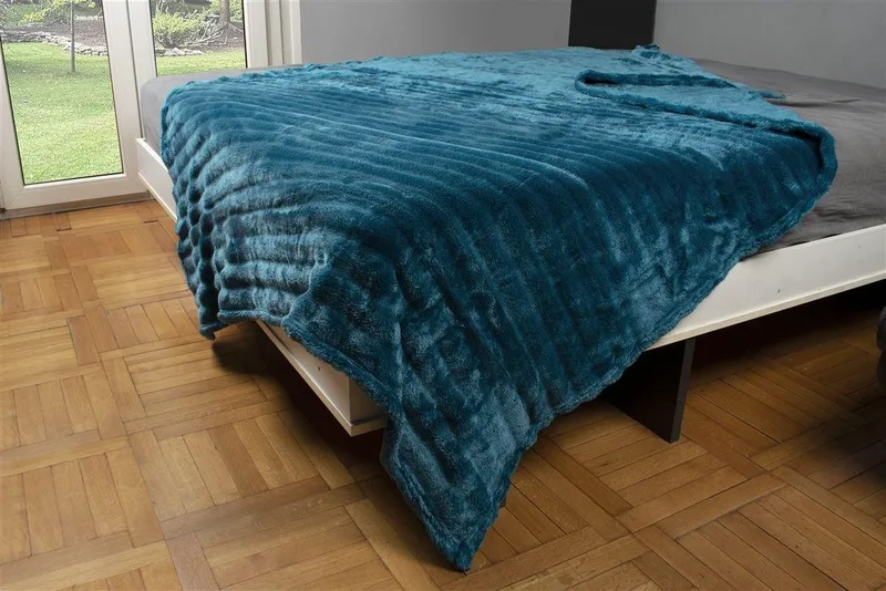 Κουβέρτα Fleece Υπέρδιπλη Dimcol 13 Petrol 220X240