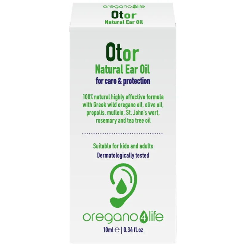 Oregano 4 Life Otor Natural Ear Oil Φυτικές Σταγόνες για τη Φροντίδα & Προστασία των Αυτιών 10ml