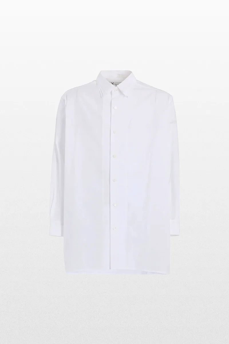YOHJI YAMAMOTO Ανδρικό Λευκό Broad Shirt