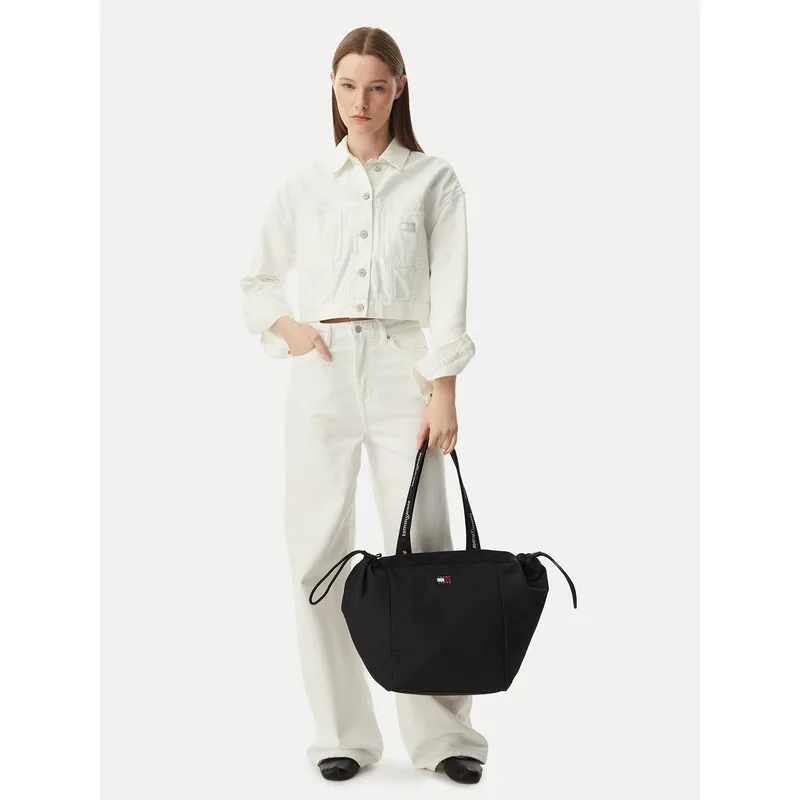 Τσάντα Tommy Jeans Tjw Ess Daily Tote AW0AW18771 Μαύρο