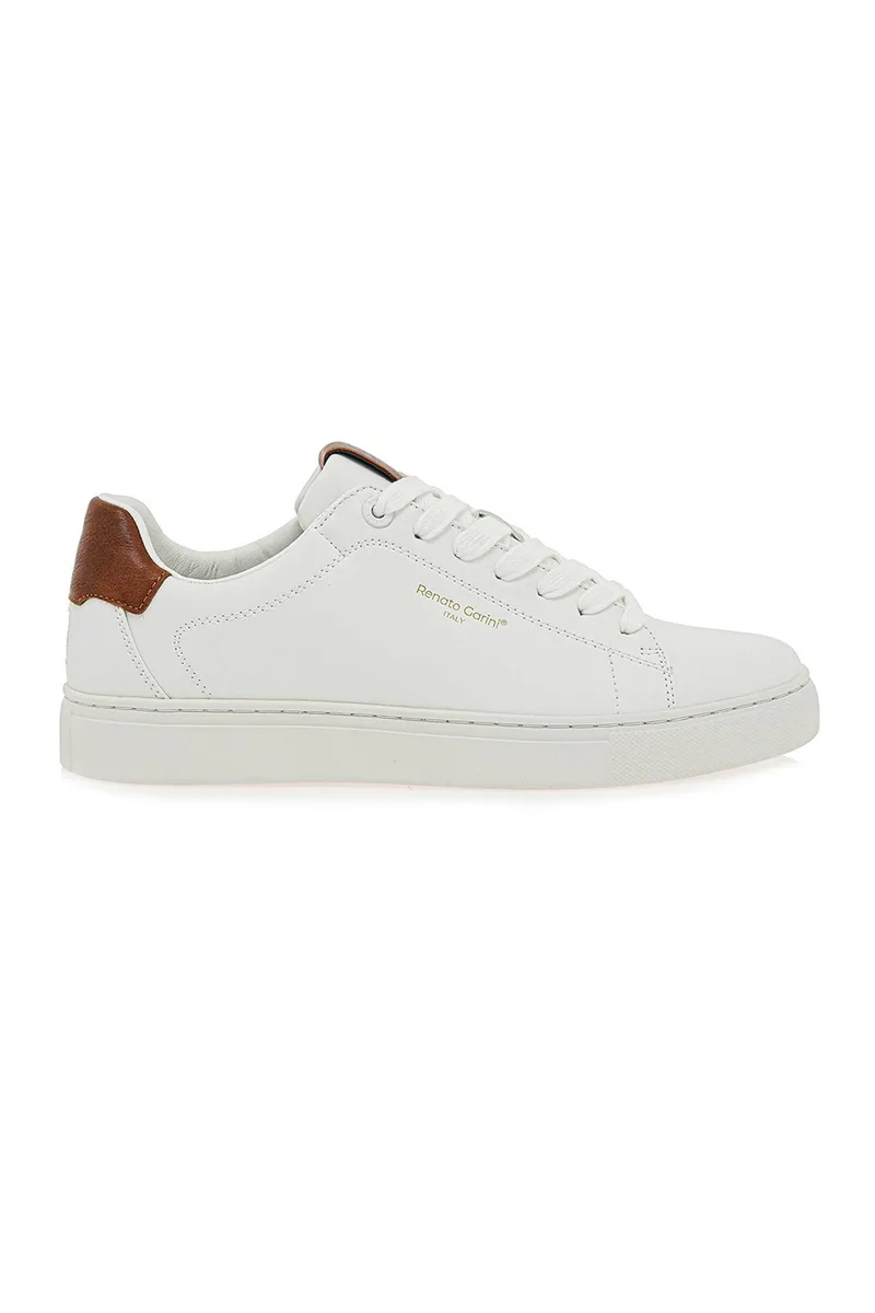 Renato Garini ανδρικά sneakers με ανάγλυφο λογότυπο - W5700108163F Λευκό