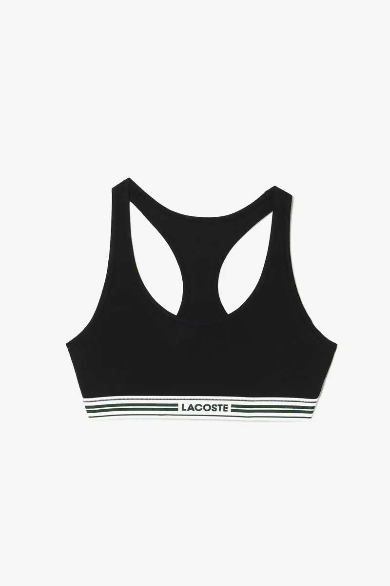 Lacoste γυναικείο εσώρουχο bralette με λογότυπο - IF8179-00 Μαύρο