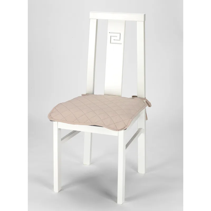 Σετ (6 Τμχ) Καλύμματα-Καπάκια Καρέκλας Universal Quilt - C/2 Μπεζ -10+ Χρώματα Διαθέσιμα-Καλύμματα Σαλονιού