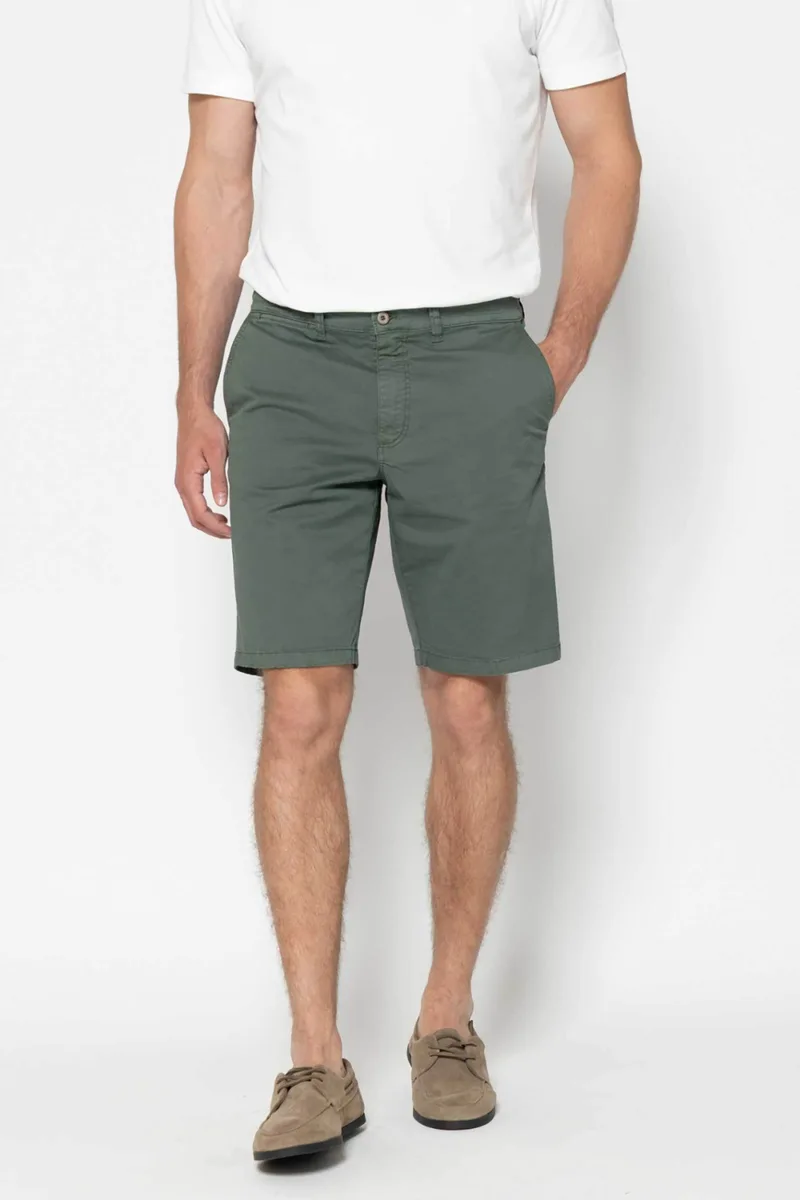 The Bostonians ανδρική βερμούδα chino Regular Fit - EN0342026 Χακί