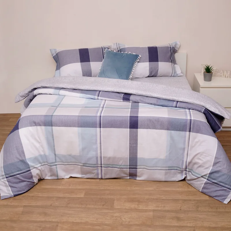 Κουβερλί Υπέρδιπλο (Σετ 220x240) 2 Όψεων Viopros Cotton Satin Κούπερ