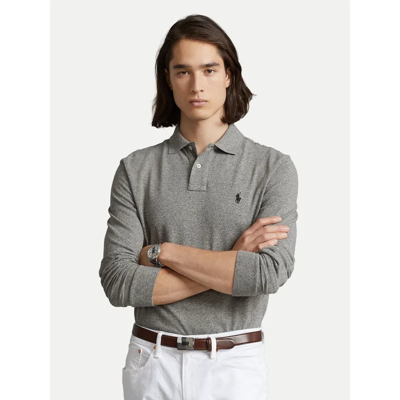 Polo Ralph Lauren Polo 710681126003 Γκρι Slim Fit