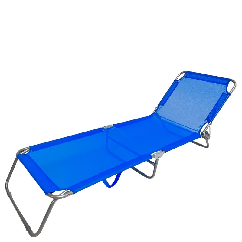 Ξαπλώστρα Παραλίας Summer Club Μεταλλικό Φ18mm 188x55x24cm Lemon 19344