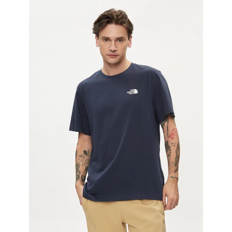 The North Face T-Shirt Simple Dome NF0A87NG Σκούρο μπλε Regular Fit