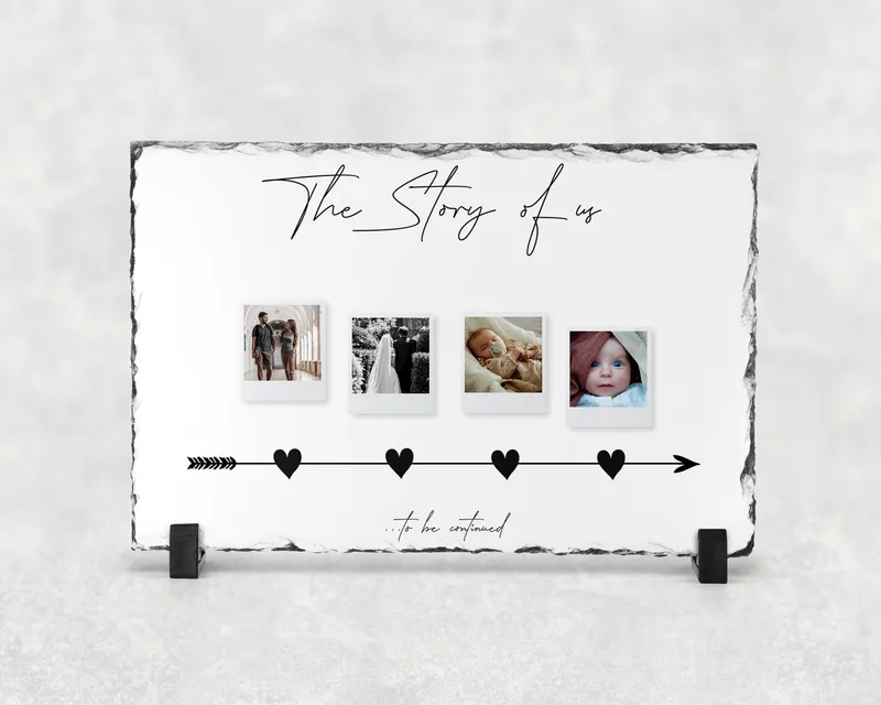Κορνίζα πέτρινη - The story of us - 20ε x 30εκ.