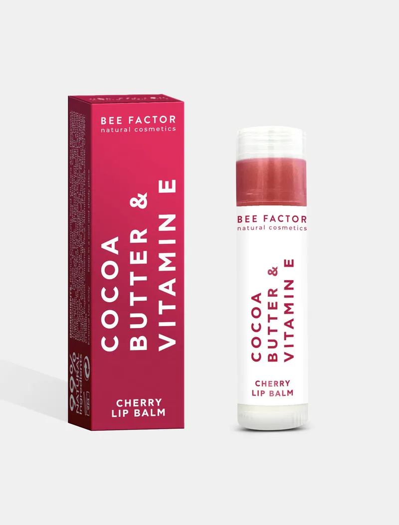 Bee Factor Lip Balm Cherry με Βούτυρο Κακαό & Βιταμίνη Ε 5ml
