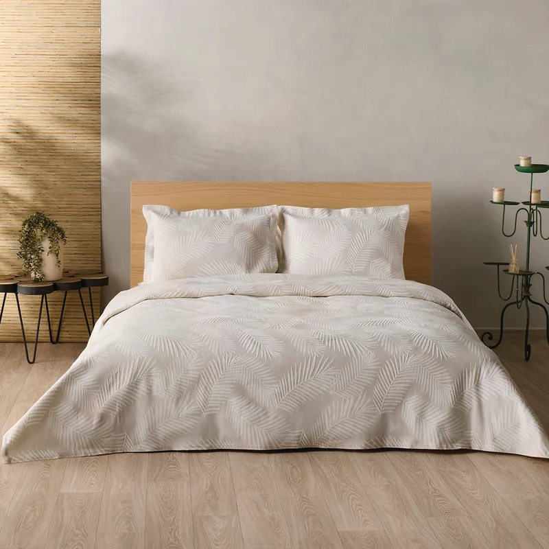 Κουβερτόριο King Size (260x260) Kentia Serenity Odyssy 26 Ecru
