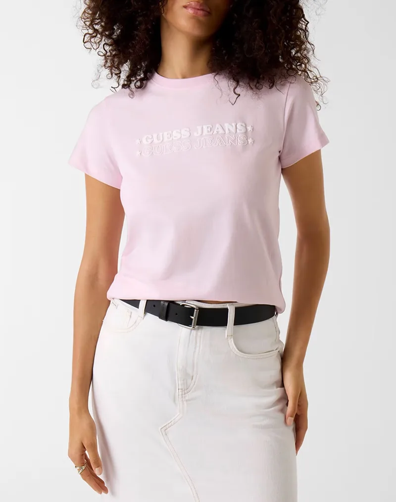 GUESS JEANS GJ SS CN REG PRINT STAR TEE ΜΠΛΟΥΖΑ ΓΥΝΑΙΚΕΙΟ W6GIC5K8HM0-G491 Lilac