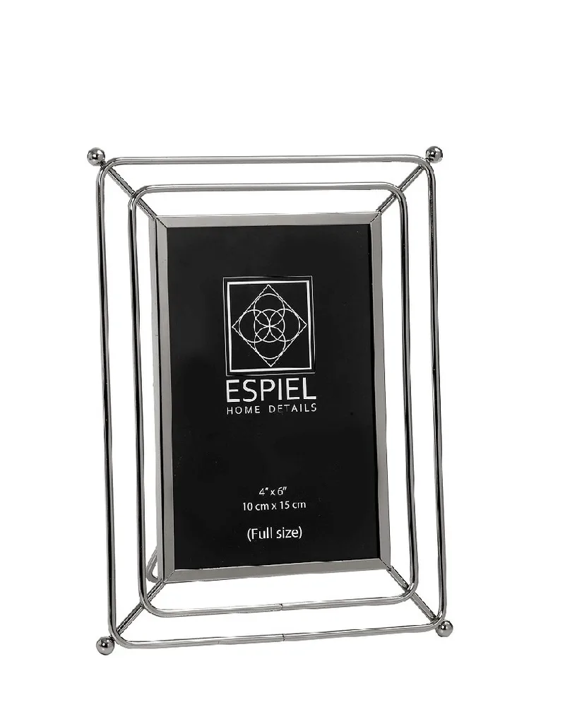 Κορνίζα Μεταλλική Ασημί ESPIEL 23x1,3x17,2εκ. FAM408 (Υλικό: Μεταλλικό, Χρώμα: Ασημί ) - ESPIEL - FAM408
