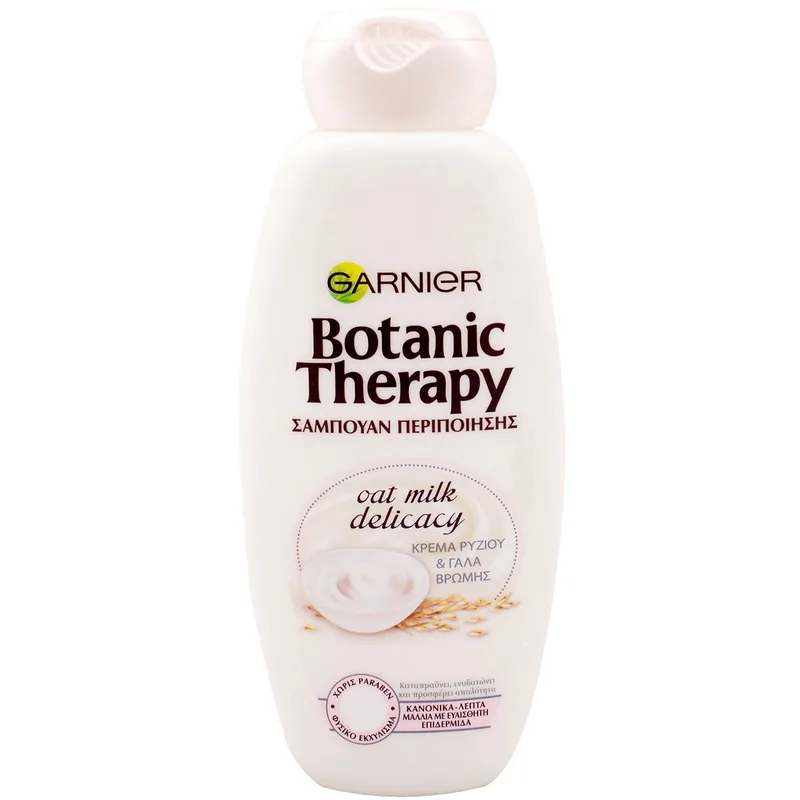 Garnier Botanic Therapy Shampoo Oat Milk Delicacy Σαμπουάν Απαλής Περιποίησης με Κρέμα Ρυζιού & Γάλα Βρώμης 400ml
