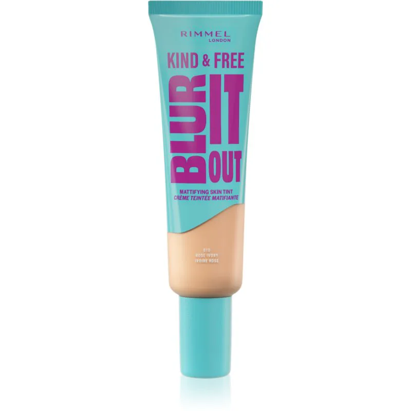 Rimmel Kind & Free Blur It Out ελαφρύ ενυδατικό μεικ απ SPF 20 απόχρωση 010 Rose Ivory 30 ml
