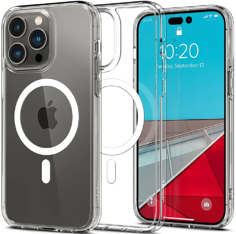 Spigen Crystal Hybrid MagFit - MagSafe Θήκη Apple iPhone 14 Pro Max - White (ACS04643)