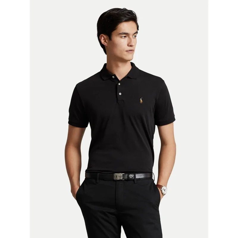 Polo Ralph Lauren Polo Ssl 710713130001 Μαύρο Slim Fit