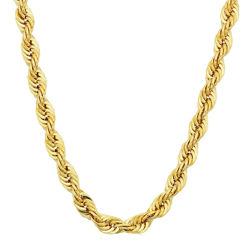 Jt Ατσάλινη αλυσίδα λαιμού chain σχοινί 3mm Χρυσό