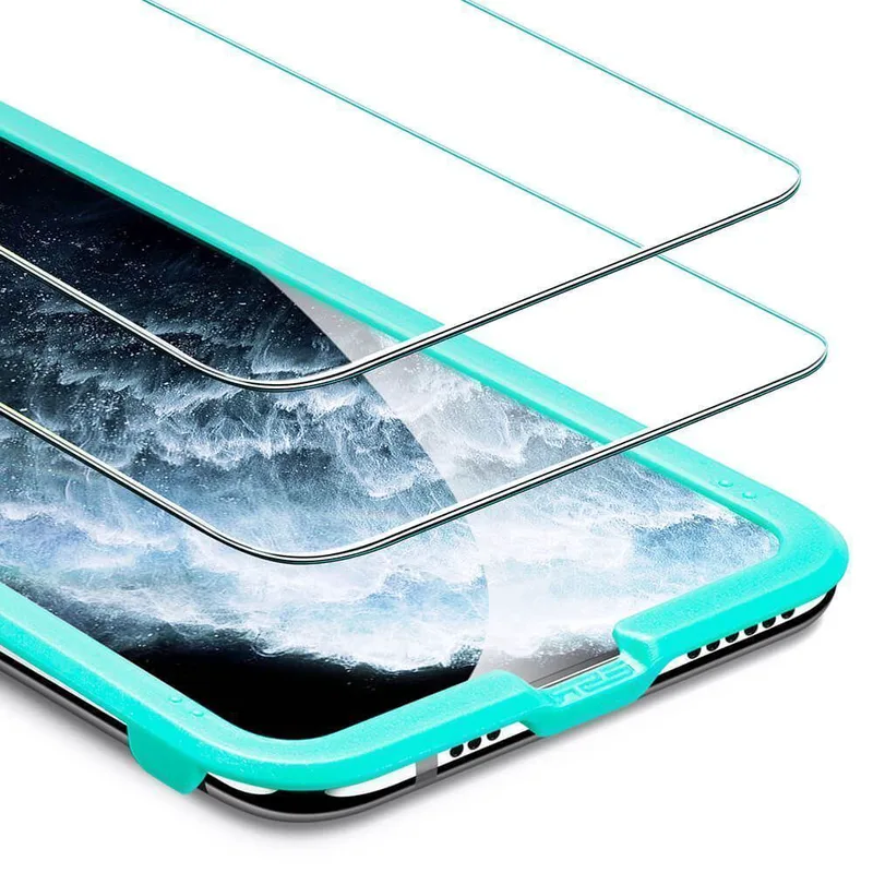 (2-Pack) ESR Premium Quality Tempered Glass iPhone 11 Pro/X/Xs (With Easy Installation Frame)