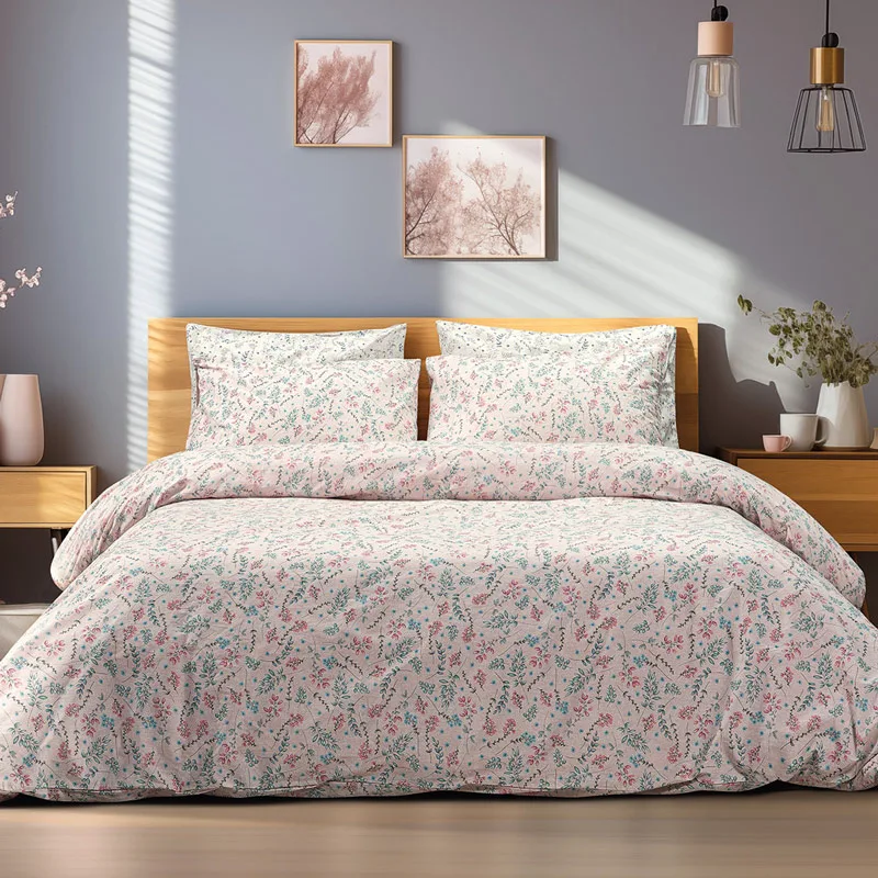 Παπλωματοθήκη Υπέρδιπλη Σετ 230x250 Beauty Home Cousine 12180 Salmon 230x250