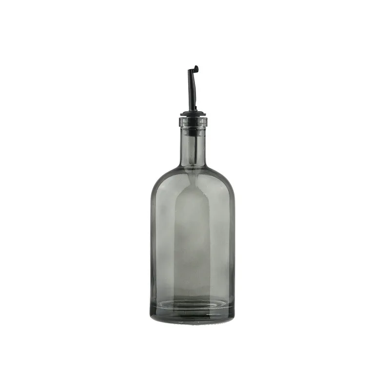Μπουκάλι Για Λάδι & Ξύδι 750ml-8,2x8,2x19,5εκ. Grey Nebula Estia 01-40468 (Υλικό: Γυαλί, Χρώμα: Γκρι) - estia - 01-40468