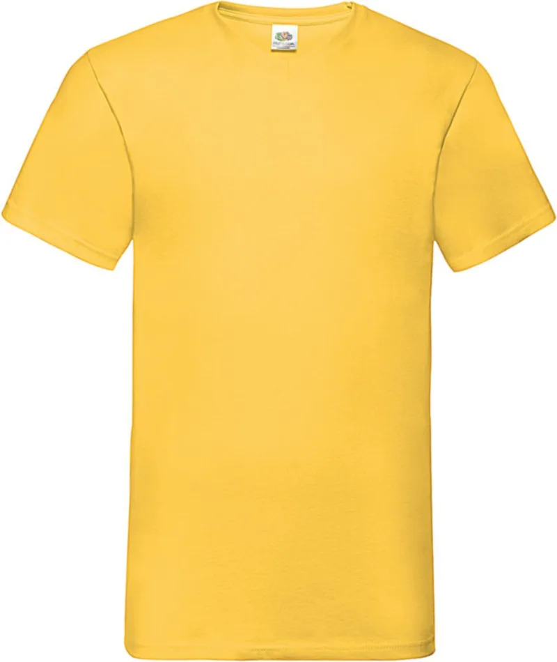 V-Neck T-Shirt Valueweight Fruit of the Loom 61-066-0 Sunflower