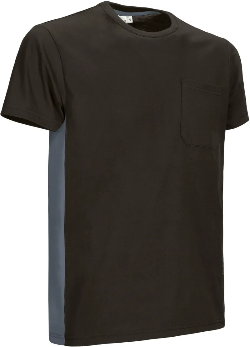T-Shirt THUNDER Valento CAVATHUNG Black-Cement Grey